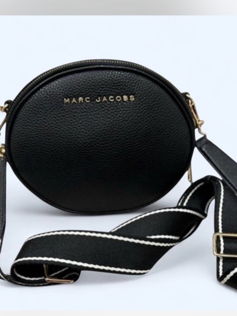 Marc Jacobs Black and Gold Zip Pouch